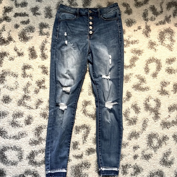 SO Ultimate Highrise Jegging Exposed Button Fly 26” waist - Picture 1 of 5